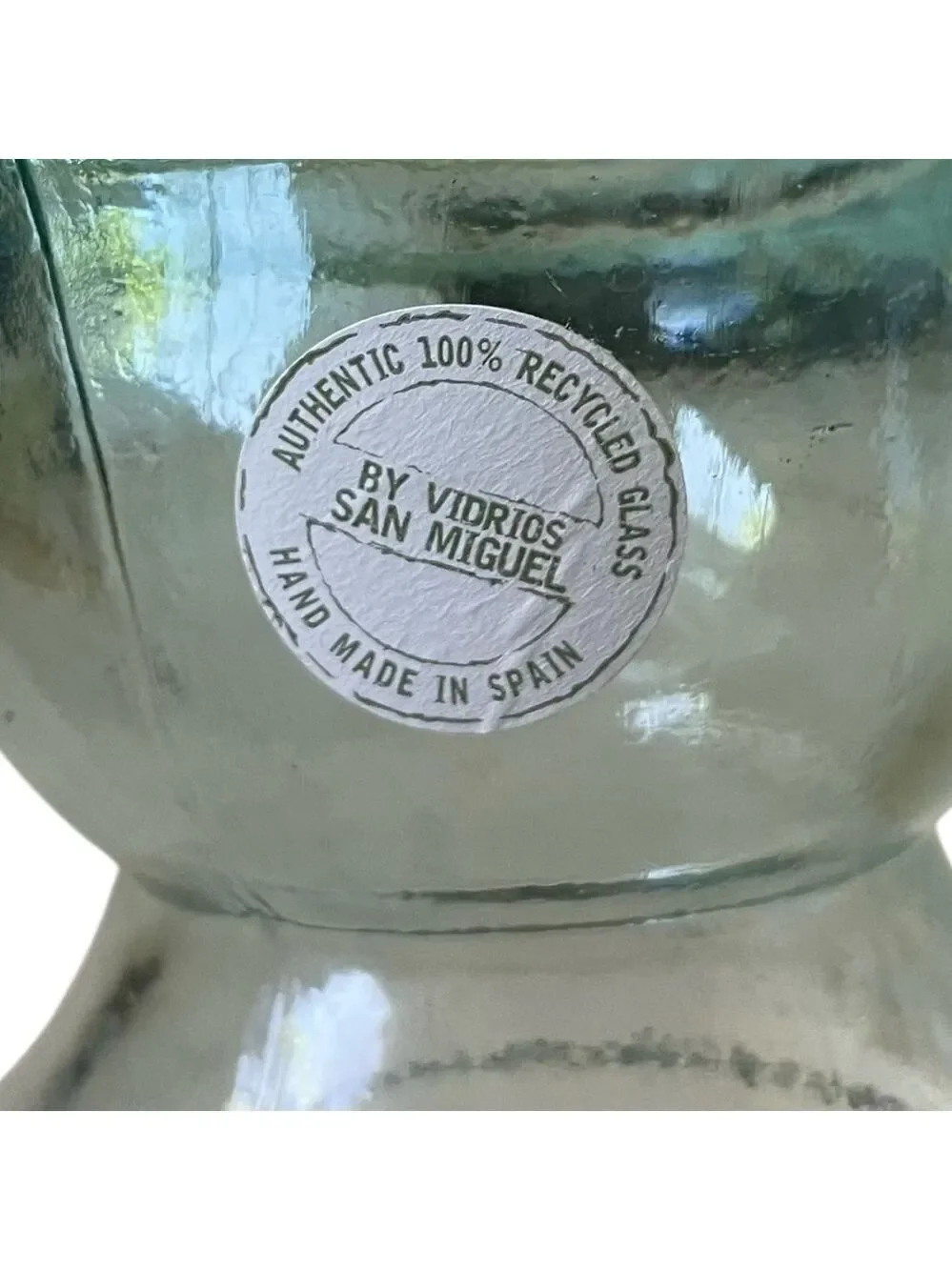 VIDRIOS SAN MIGUEL Authentic 100% Recycled Large Glass Vase